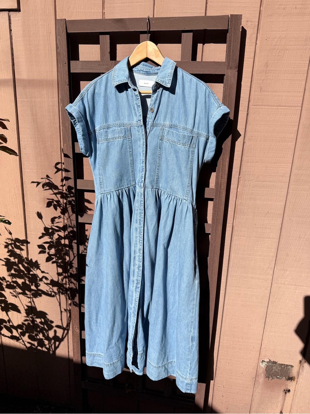 Maye Harper Denim Dress Light Blue *Price Firm*